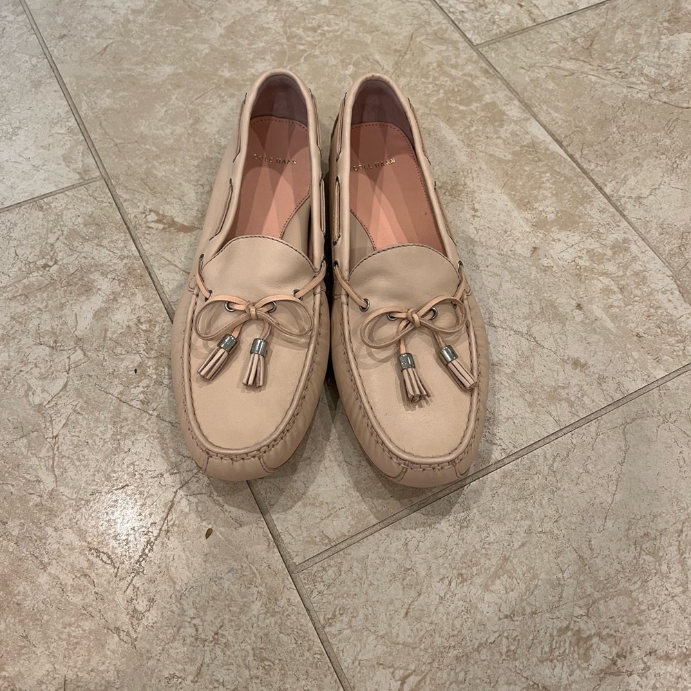 Cole Haan light pink loafers